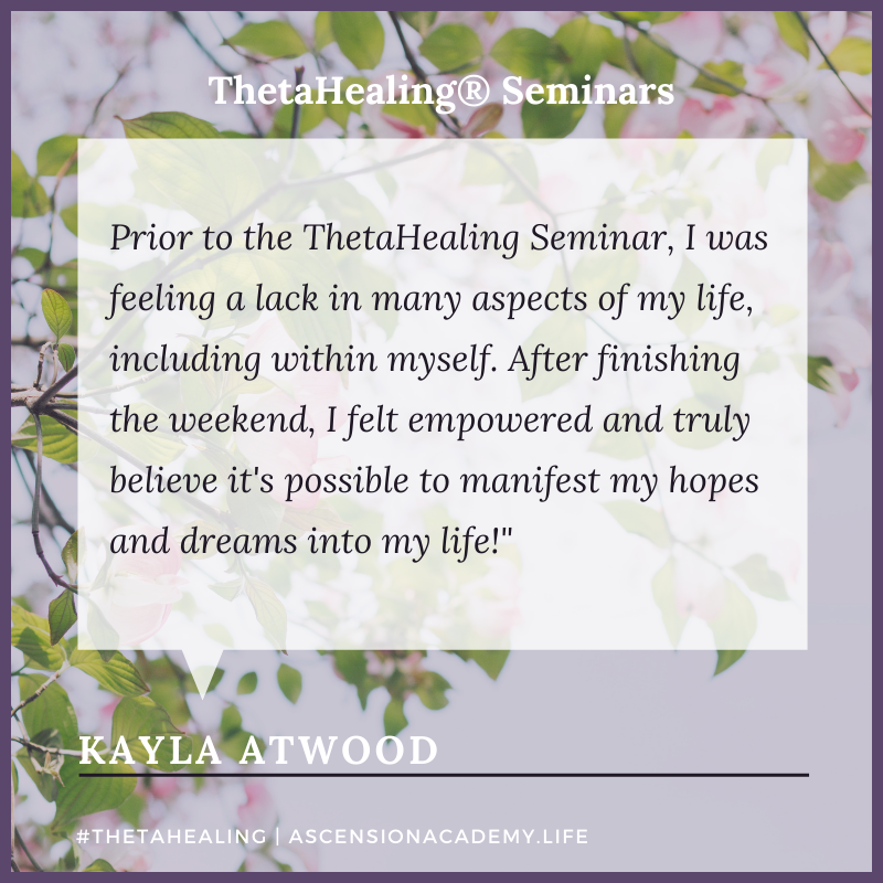 Student testimonial highlighting personal transformation and empowerment through ThetaHealing.